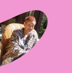 Photo of Hana in a chair